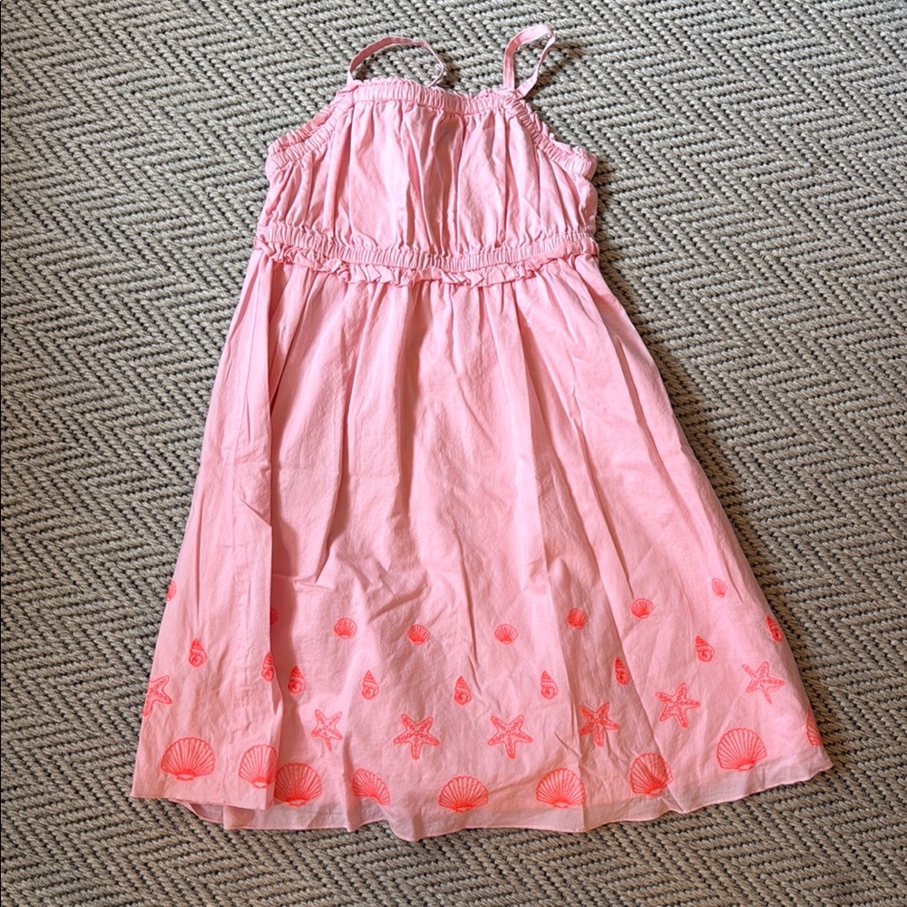 Crewcuts - Pink Girls' Beach Embroidered Sundress